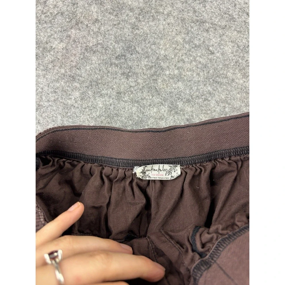 Intimately Free People More Chill Shorts Brown Elastic Waist Lounge Womens S
